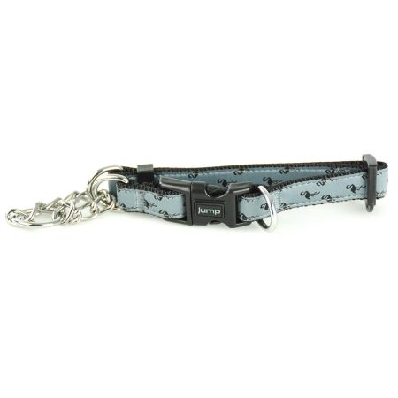 Martingale Grey Flamingo Dog Collar