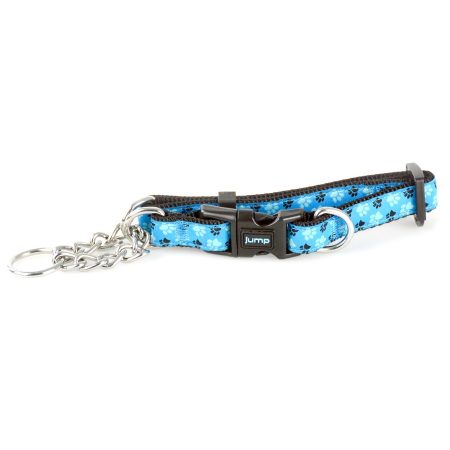 Martingale Blue Paw Print Dog Collar