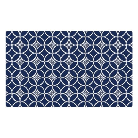 Place Mat - Indigo Navy and White