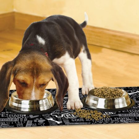 Place Mat - Black Good Dog Cross Bones