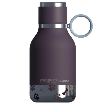 Bailey Stainless Steel Bottle & Bowl - Burgundy