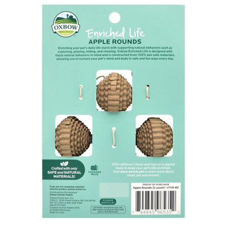 Enriched Life Apple Rounds Small Pet Toys