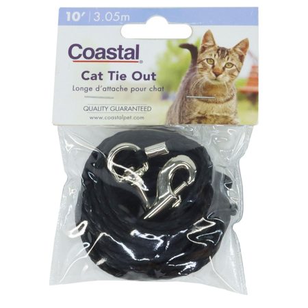 Cat Tie Out Black 10ft