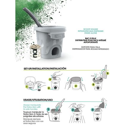 Zero Waste Grey Cat Litter Management System