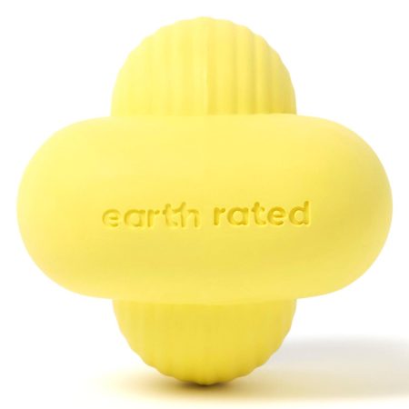 Rubber Fetch Yellow Dog Toy