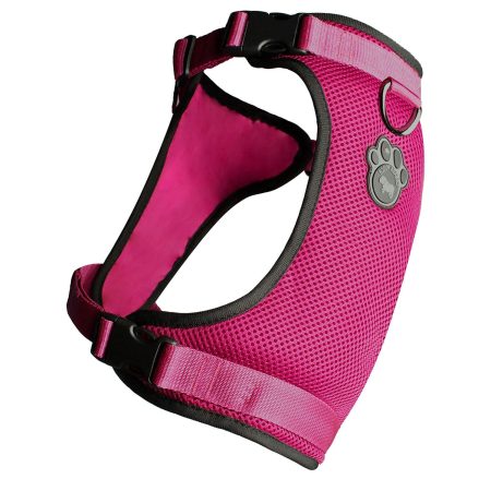 The Everything Mesh Dog Harness Pink