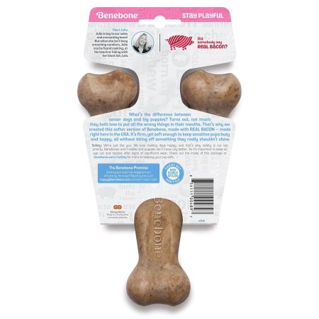 Puppy Bacon Wishbone Dog Chew Toy