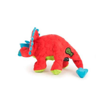 Red Dinos Frills Dog Toy