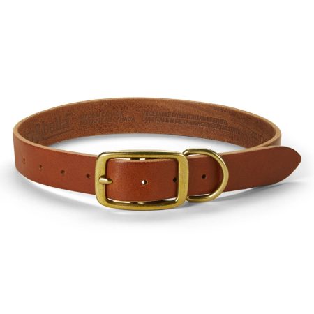 Leather Cognac Dog Collar