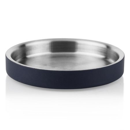 Low Double Wall Navy Feeding Bowl