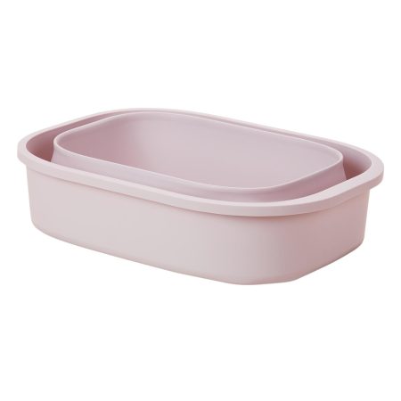 Collapsible Rose Pink Food Container