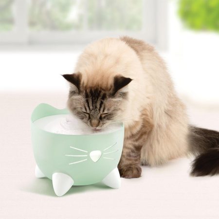 PIXI Green Cat Drinking Fountain