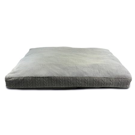 Cable Knit Gusset Mattress Bed Grey