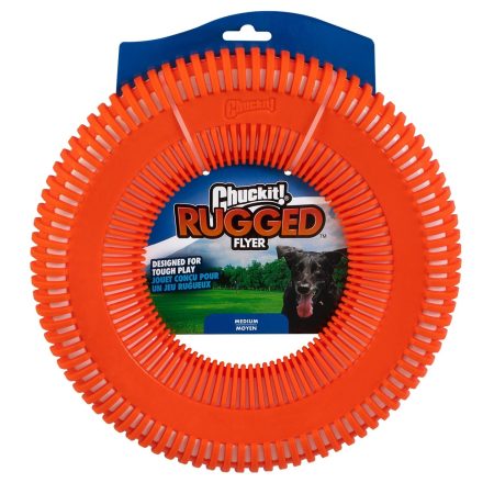 Rugged Flyer Assorted Colours Dog Toy