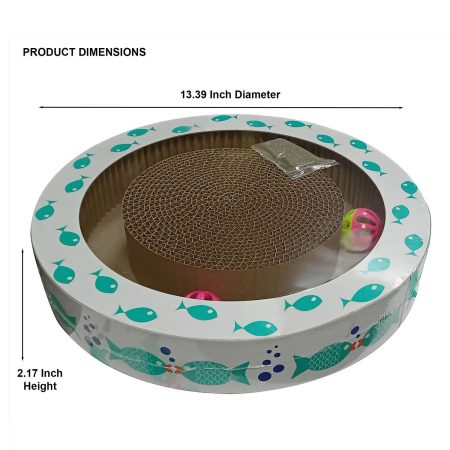 Round Scratch n' Play Cat Scratcher