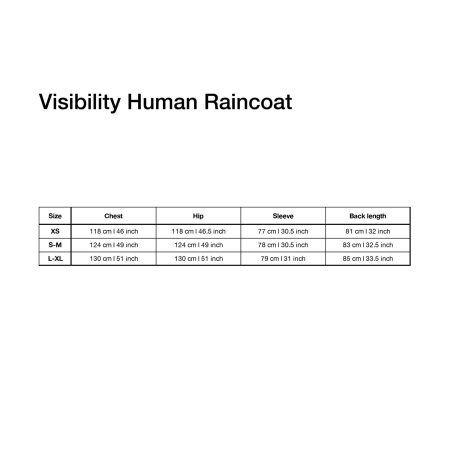 Visibility Yellow Raincoat Unisex for Humans