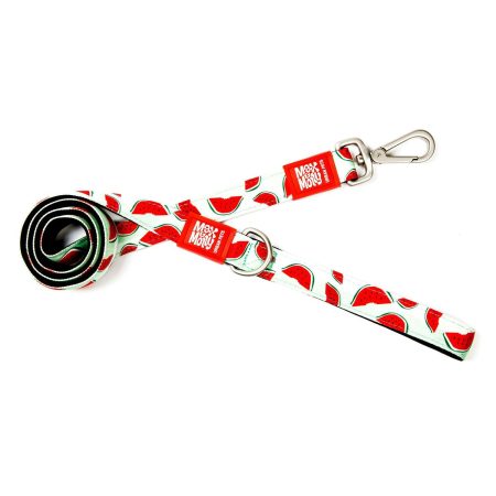 Soft Padded Neoprene Dog Leash 3/5in Watermelon