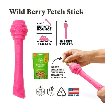 Hive Fetch Stick Wild Berry Scented Dog Toy