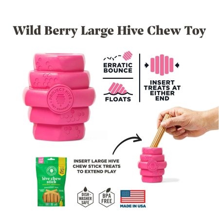 Hive Chew Wild Berry Scented Dog Toy