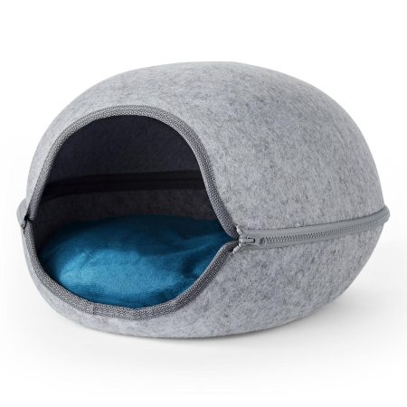 Felt Shell Chalet Grey Cat Bed