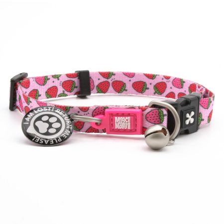 Smart ID Strawberry Design Cat Collar