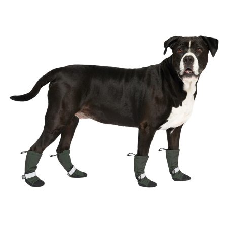 Soft Shield Army Green Dog Boots