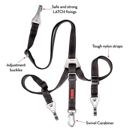 Ultimate Safety Black Tether Dog Seatbelt