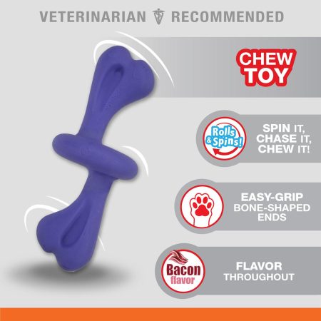 Power Chew Bacon Flavour Rolling Dog Toy