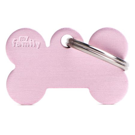 Aluminum Pink Bone ID Tag