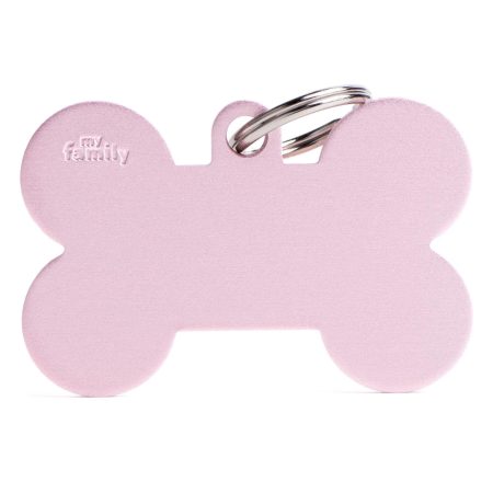 Aluminum Pink Bone ID Tag