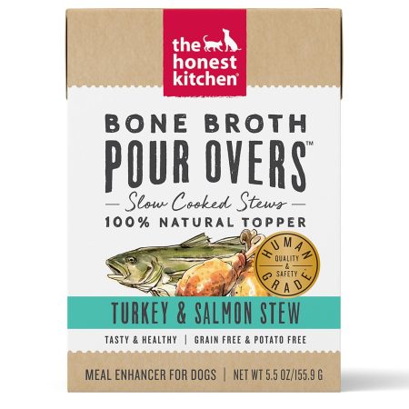 Bone Broth Pour Overs Turkey & Salmon Stew Dog Food