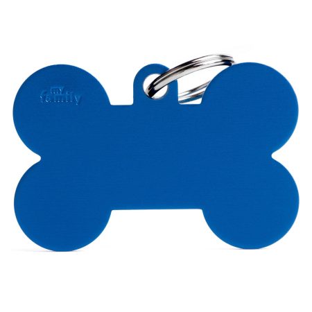 Aluminum Blue Bone ID Tag