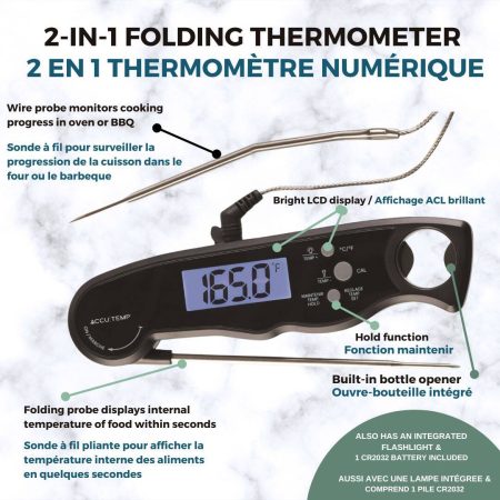 Accutemp 2-in-1 Instant & Probe Digital Thermometer