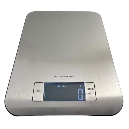 Accuweight Stainless Steel Slim Kitchen Scale, 5kg