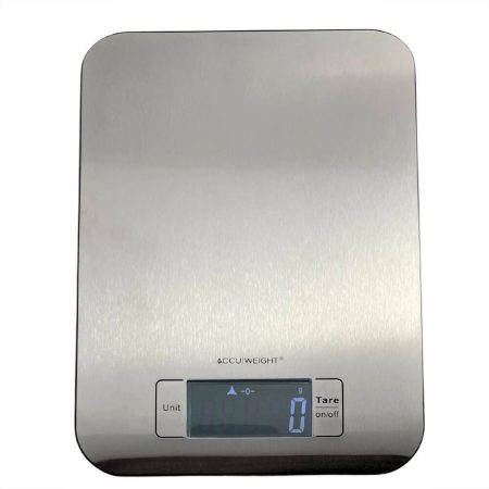 Accuweight Stainless Steel Slim Kitchen Scale, 5kg