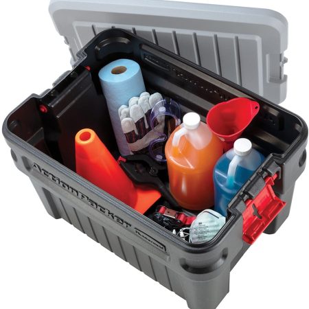 Rubbermaid Action Packer Plastic Lockable Storage Container, Stackable & Recyclable, 90.8-L