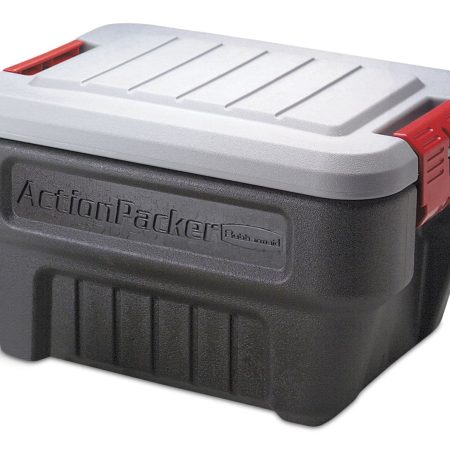 Rubbermaid Action Packer Plastic Lockable Storage Container, Stackable & Recyclable, 30.3-L