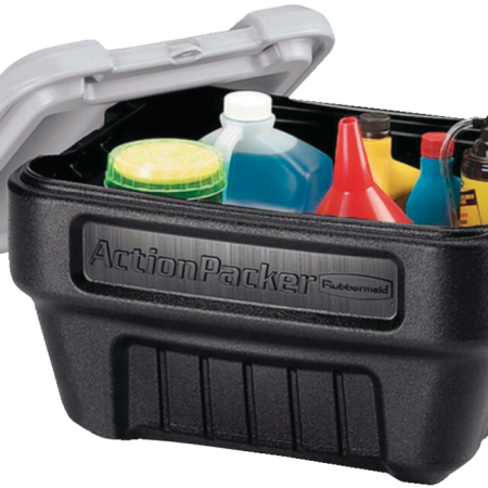 Rubbermaid Action Packer Plastic Lockable Storage Container, Stackable & Recyclable, 90.8-L