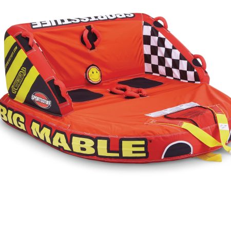 Airhead Big Mable Air-Pump Inflatable Water Boating 2-Rider Towable Tube, Orange