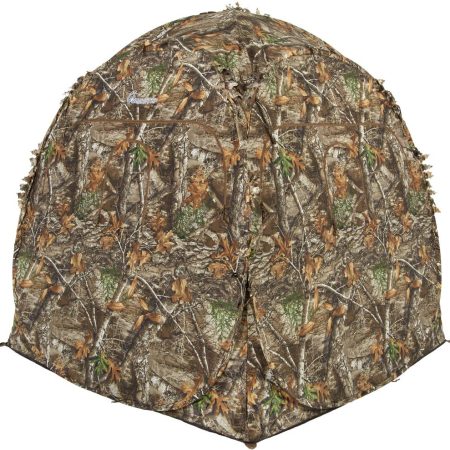 AmeristeP Doghouse Portable 2-Person Hunting Blind/Camo Tent, 60 x 60 x 68-in