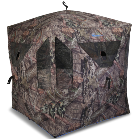 AmeristeP Element Portable 3-Person Hunting Blind Camouflage Tent, 75 x 75 x 67-in