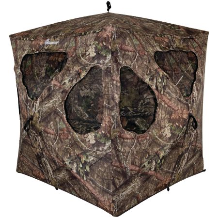 AmeristeP Silent Brickhouse Fire Resistant Ground Hunting Blind