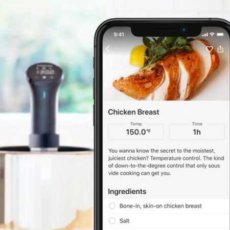 Anova Culinary Precision® Cooker Wi-Fi Enabled Sous Vide, Black