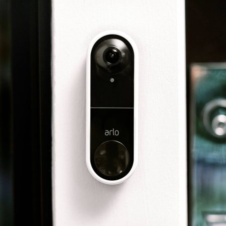 Arlo Wifi Video Camera Doorbell, Black