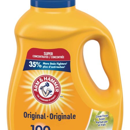 Arm & Hammer Liquid Laundry Detergent, Clean Burst, 100-Load, 2.96-L