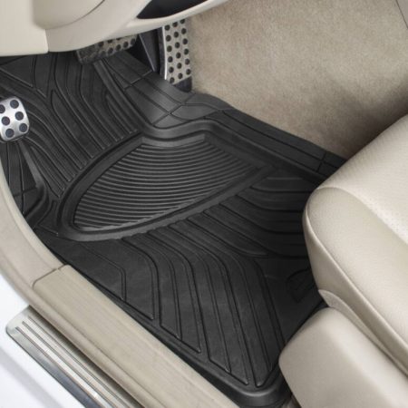 Armor All All-Season Car Floor Mats, Black, 4-pk