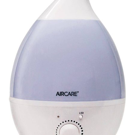 AirCare Humidifier AUV20AWHTCN Aurora Ultrasonic Cool Mist with Light, White, 3.78-L