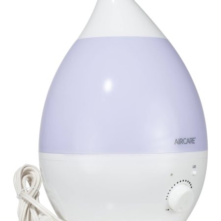 AirCare Humidifier AUV20AWHTCN Aurora Ultrasonic Cool Mist with Light, White, 3.78-L