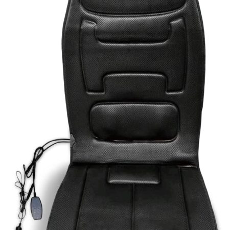 AutoReady 12V Dual Power Heated Non-Slip Massage Cushion,  For Car/Office/Home Use