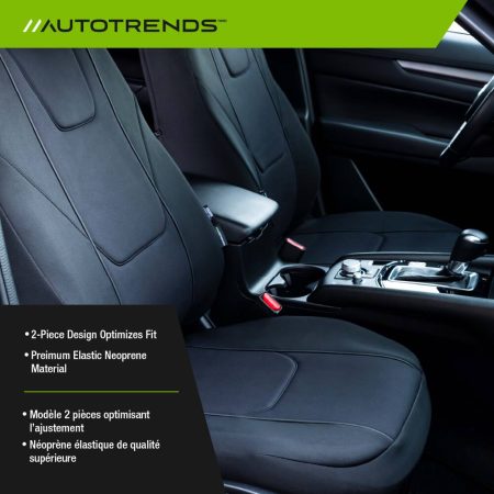 AutoTrends Flex Fit Neoprene Seat Cover, Black